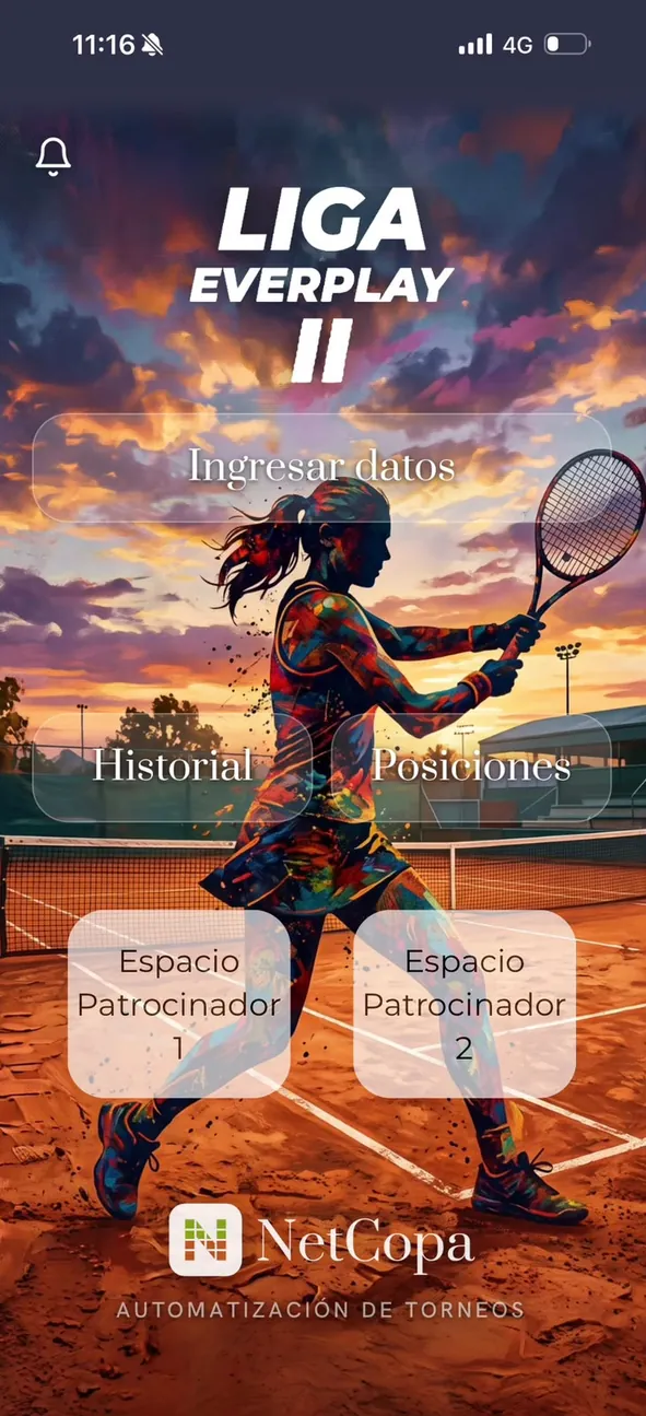Portada con dos espacios para patrocinadores